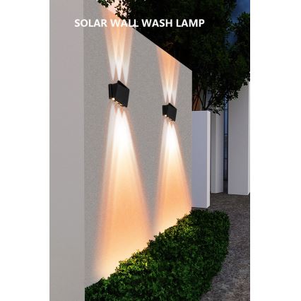 LED Solarna zidna lampa sa senzorom LED/2W/5V IP54 1300 mAh