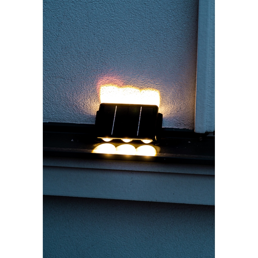 LED Solarna zidna lampa sa senzorom LED/2W/5V IP54 1300 mAh