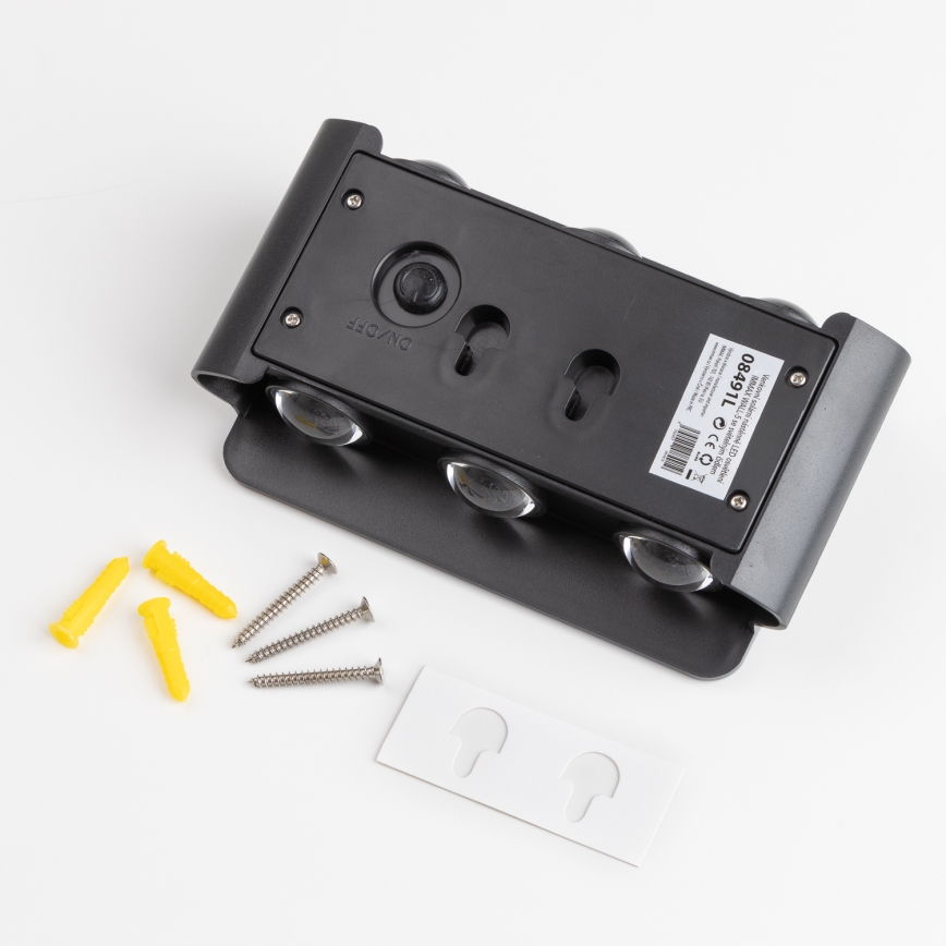 Solarno LED zidno svetlo sa senzorom, 2W/5V, IP54, 1300 mAh