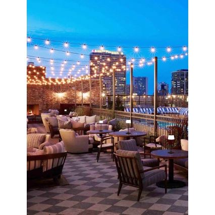 LED prigušiva spoljašnja solarna lampa sa senzorom LED/4W/5V IP44 3600 mAh