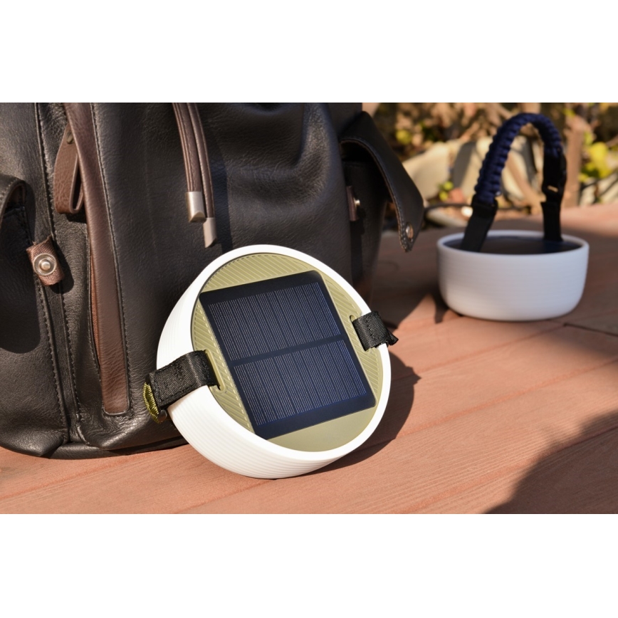LED RGB Prenosni solarna punjiva lampa sa LED lancem LED/10W/5V 3600 mAh IP65 3600 mAh