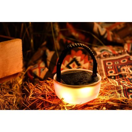 LED RGB Prenosni solarna punjiva lampa sa LED lancem LED/10W/5V 3600 mAh IP65 3600 mAh