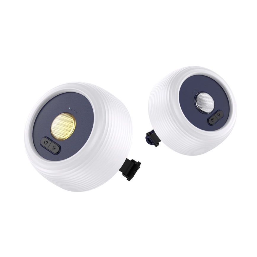 LED RGB Prenosni solarna punjiva lampa sa LED lancem LED/10W/5V 3600 mAh IP65 3600 mAh