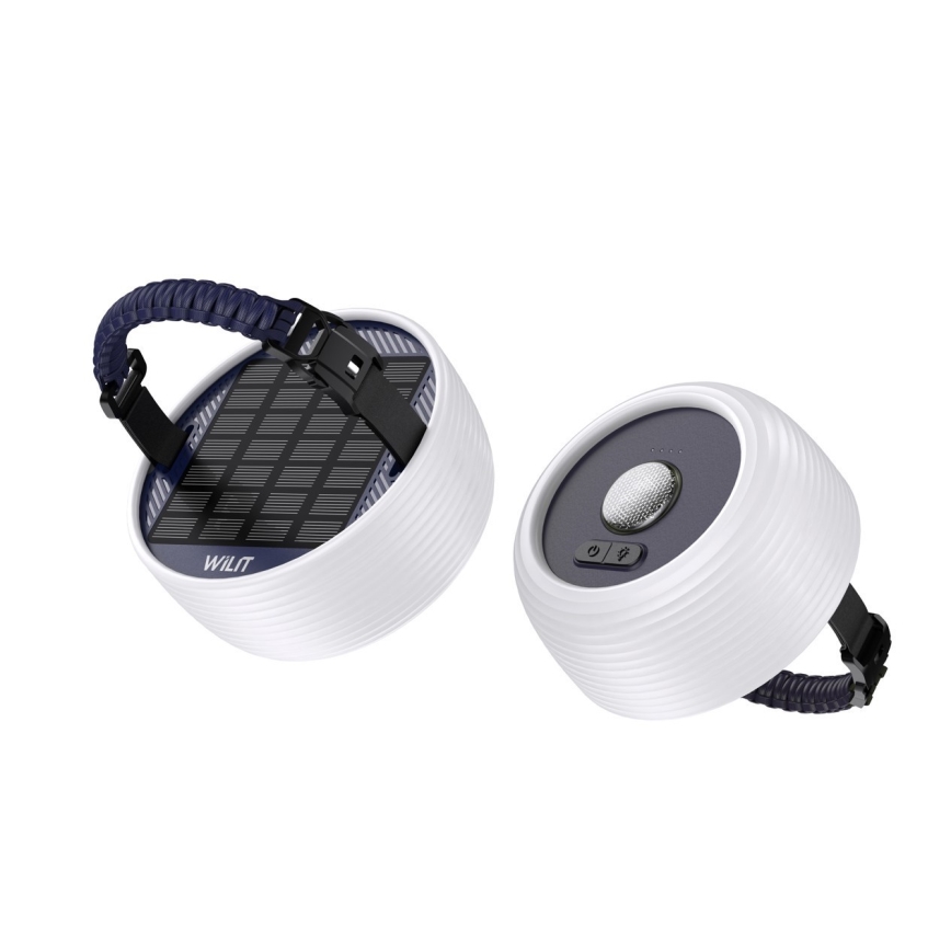 LED RGB Prenosni solarna punjiva lampa sa LED lancem LED/10W/5V 3600 mAh IP65 3600 mAh