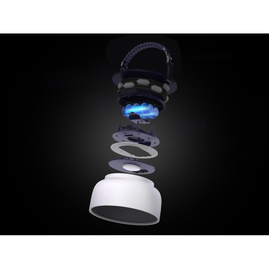 LED RGB Prenosiva solarna punjiva lampa sa LED lancem LED/10W/5V 3600 mAh IP65 3600 mAh
