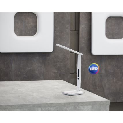 LED Stona lampa sa ekranom LED/9W/230V bela