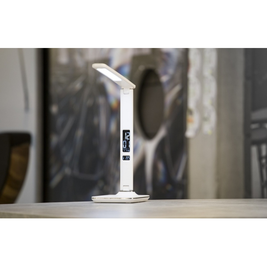 LED Stona lampa sa ekranom LED/9W/230V bela