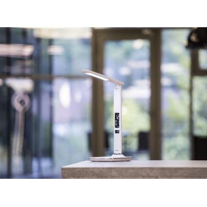 LED Stona lampa sa ekranom LED/9W/230V bela