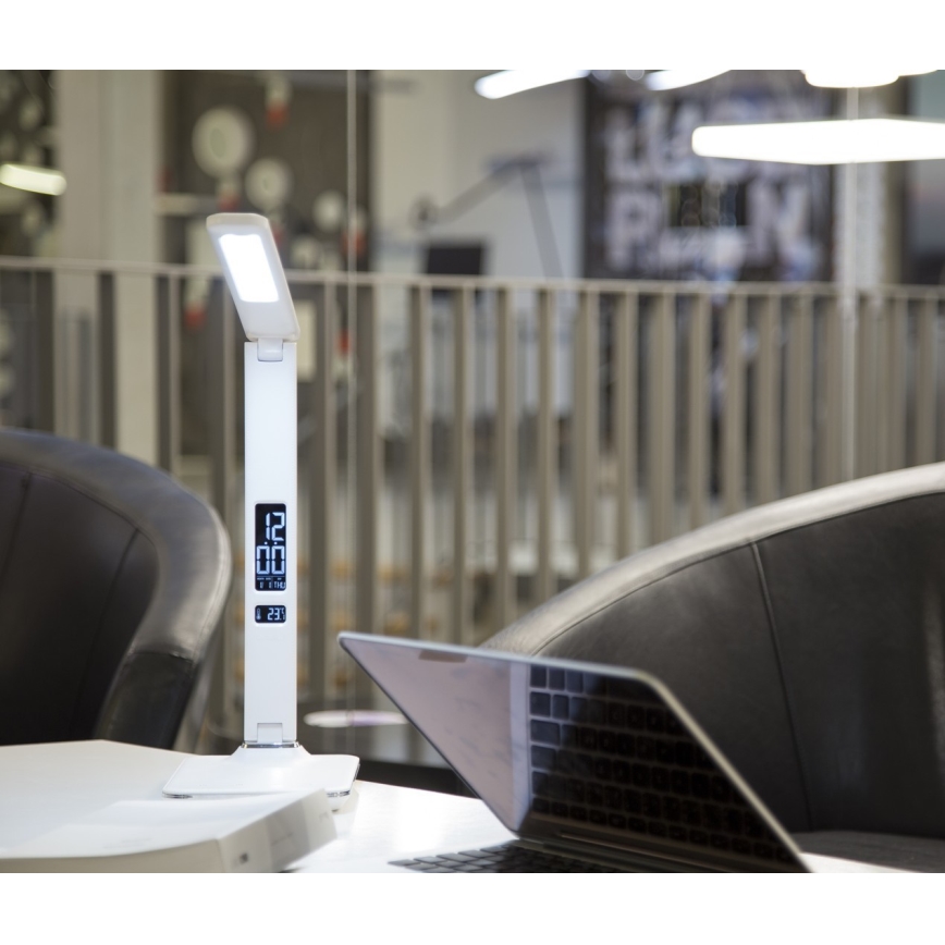 LED Stona lampa sa ekranom LED/9W/230V bela