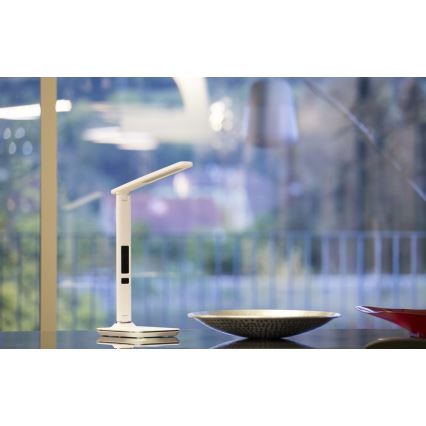 LED Stona lampa sa ekranom LED/9W/230V bela