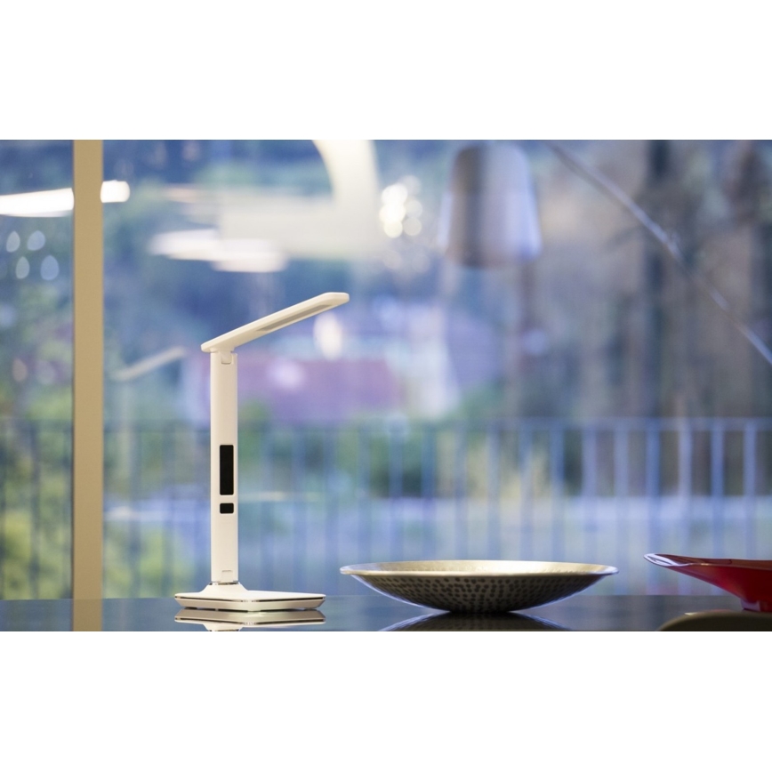 LED Stona lampa sa ekranom LED/9W/230V bela