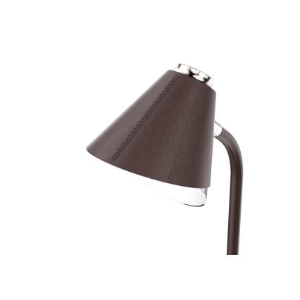 LED Prigušiva stona lampa sa bežičnim punjenjem FINCH LED/9W/12/230V braon/zlatna