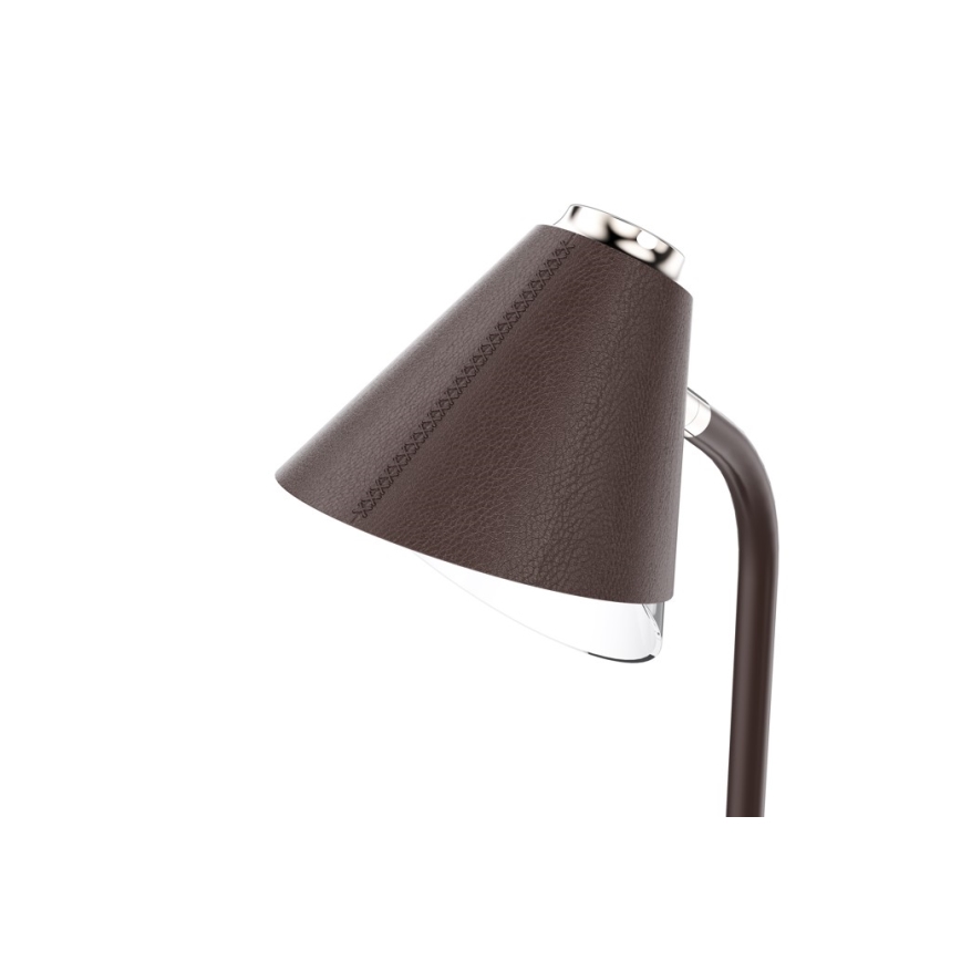 LED Prigušiva stona lampa sa bežičnim punjenjem FINCH LED/9W/12/230V braon/zlatna