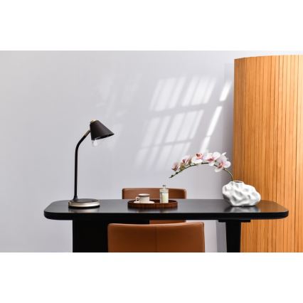 LED Prigušiva stona lampa sa bežičnim punjenjem FINCH LED/9W/12/230V sivo/sjajni krom