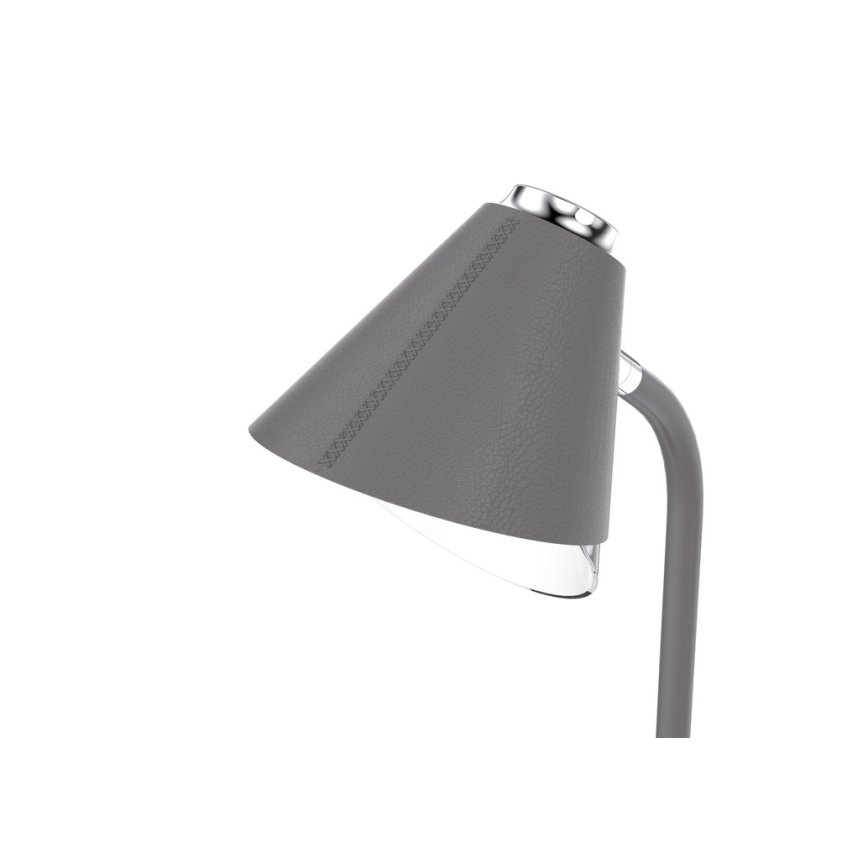 LED Prigušiva stona lampa sa bežičnim punjenjem FINCH LED/9W/12/230V sivo/sjajni krom