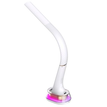 LED RGB Prigušiva stona lampa sa bežičnim punjenjem CORELLA LED/7W/12/230V bela