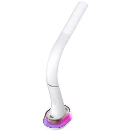 LED RGB Prigušiva stona lampa sa bežičnim punjenjem CORELLA LED/7W/12/230V bela