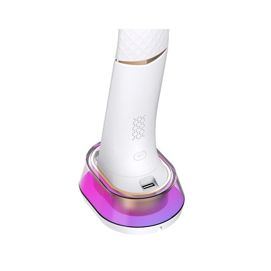 LED RGB Prigušiva stona lampa sa bežičnim punjenjem CORELLA LED/7W/12/230V bela