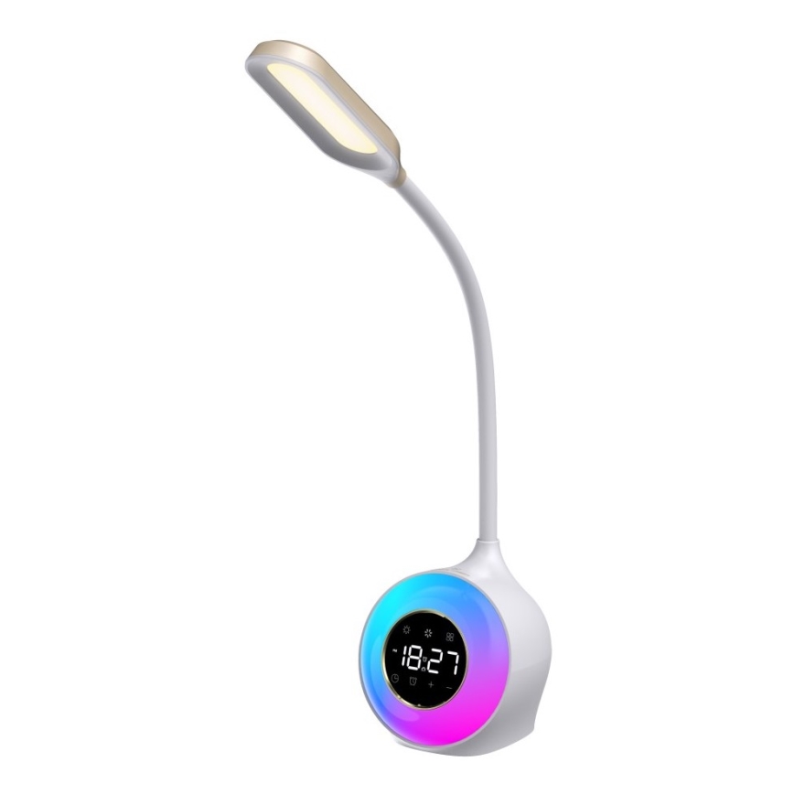 LED RGBW Prigušiva stona lampa sa budilicom FALCON LED/10W/12V