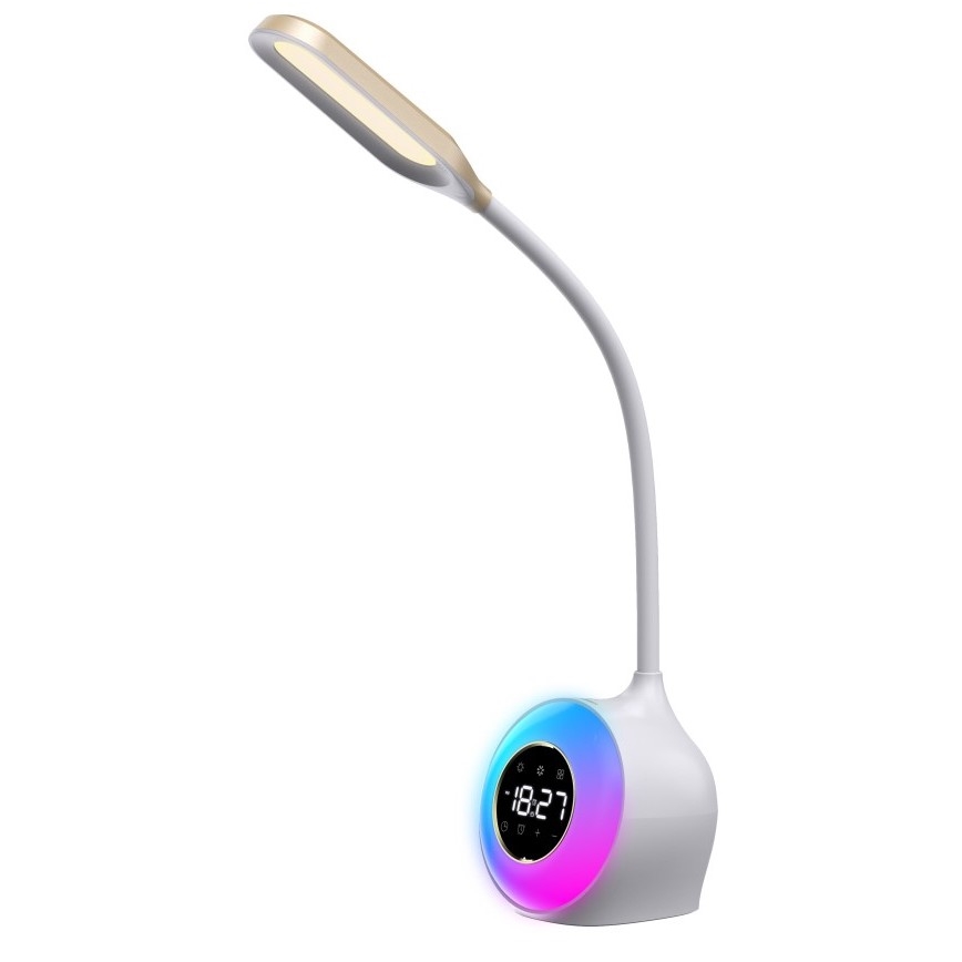 LED RGBW Prigušiva stona lampa sa budilicom FALCON LED/10W/12V