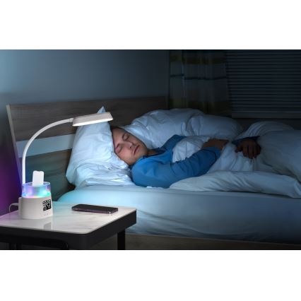 LED RGBW Prigušiva stona lampa sa držačem za olovke FALCON LED/10W/5V