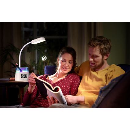 LED RGBW Prigušiva stona lampa sa držačem za olovke FALCON LED/10W/5V