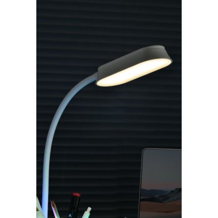LED RGBW Prigušiva stona lampa sa držačem za olovke FALCON LED/10W/5V