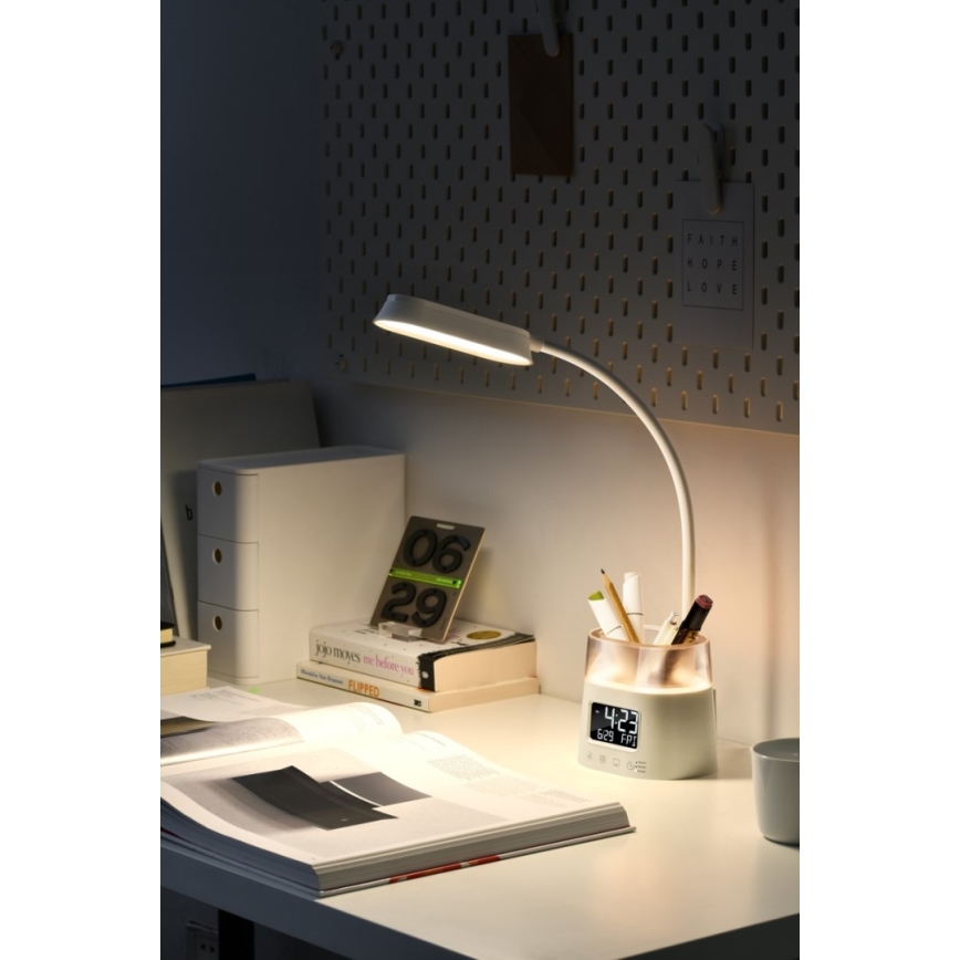 LED RGBW Prigušiva stona lampa sa držačem za olovke FALCON LED/10W/5V