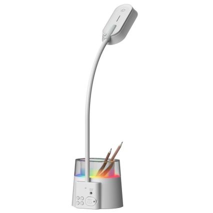 LED RGBW Prigušiva stona lampa sa držačem za olovke FALCON LED/10W/5V