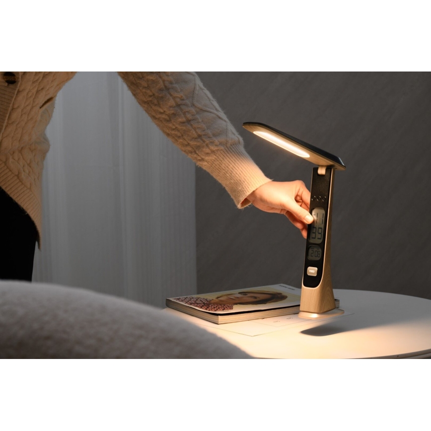 LED Prigušiva punjiva stona lampa LED/5W/5V 3000K/4000K/5000K zlatna