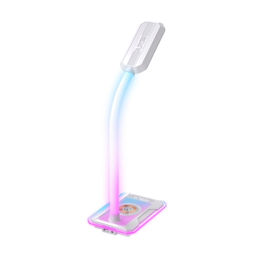 LED RGBW Prigušiva stona lampa sa Qi punjenjem 30W/230V 3000K/4000K/5000K bela