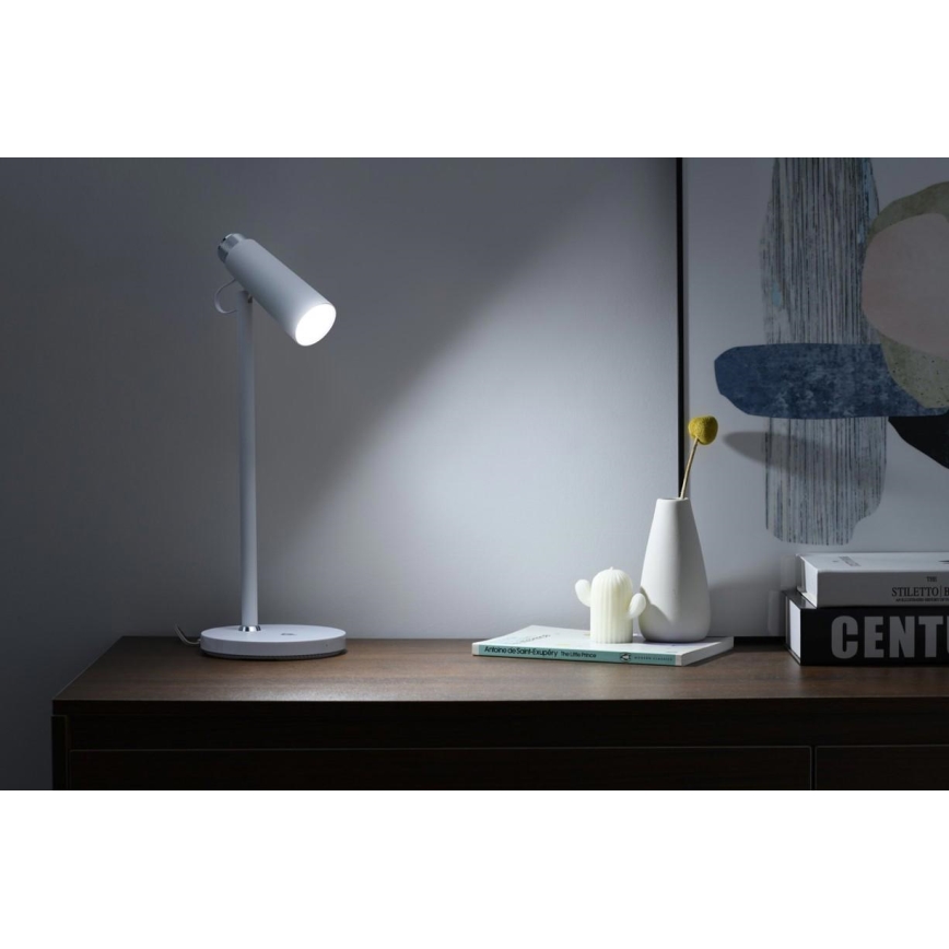 LED Prigušiva stona lampa sa bežičnim Qi punjenjem TIT LED/12W/230V bela