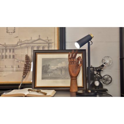 LED Prigušiva stona lampa sa bežičnim Qi punjenjem TIT LED/12W/230V crno