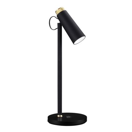 LED Prigušiva stona lampa sa bežičnim Qi punjenjem TIT LED/12W/230V crno