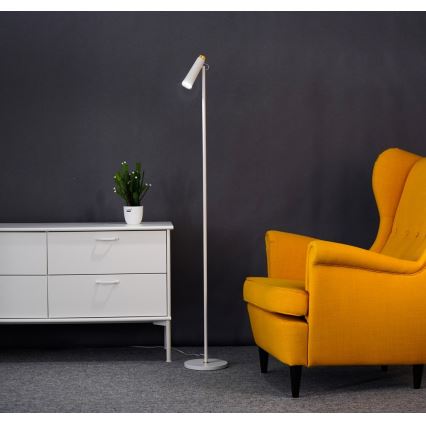 LED Prigušiva podna lampa TIT LED/6W/230V bela