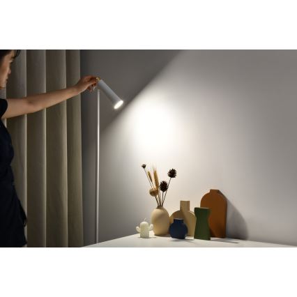 LED Prigušiva podna lampa TIT LED/6W/230V bela