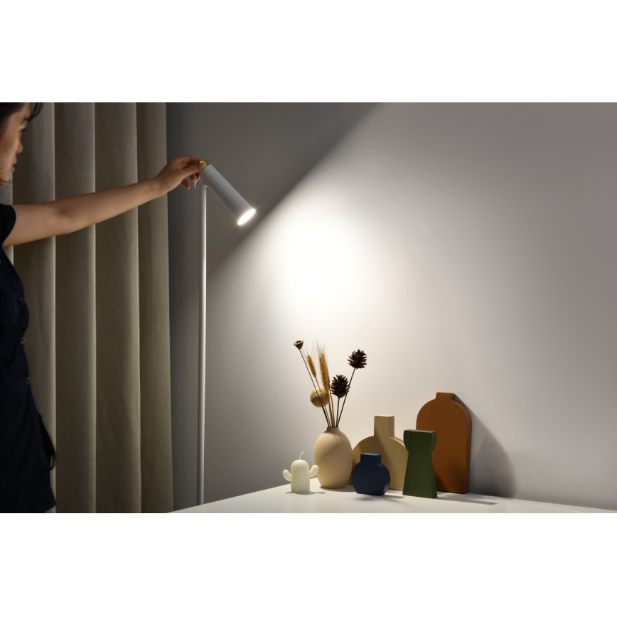 LED Prigušiva podna lampa TIT LED/6W/230V bela