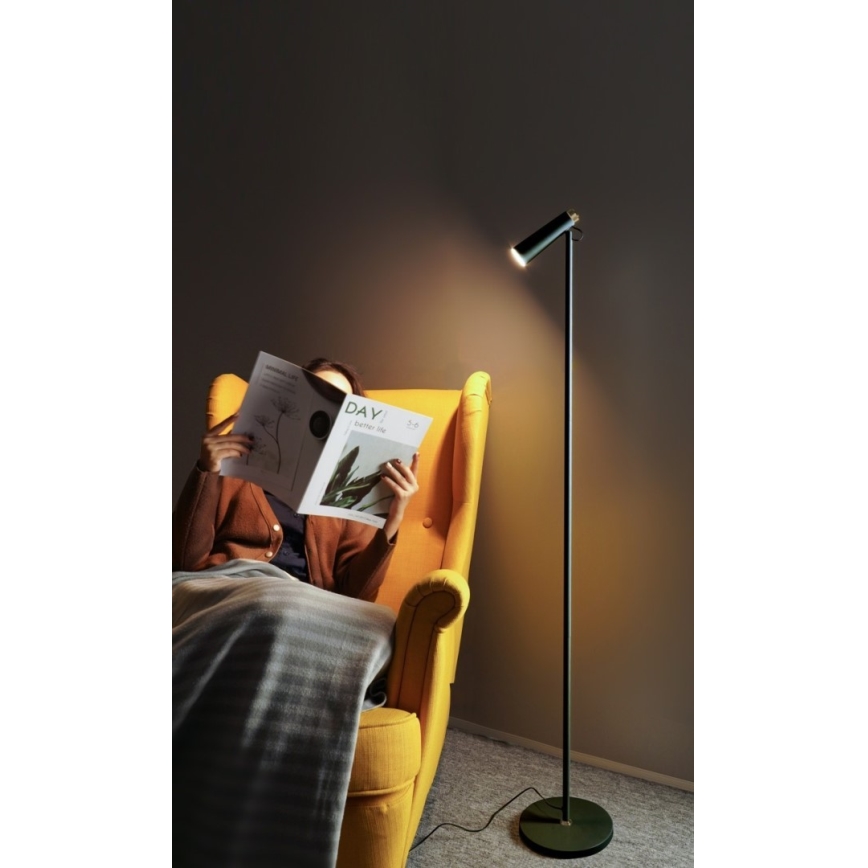 LED Prigušiva podna lampa TIT LED/6W/230V crno