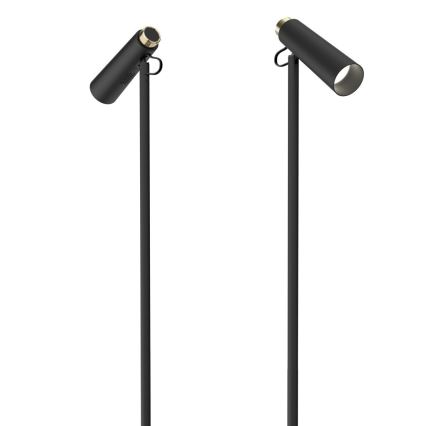 LED Prigušiva podna lampa TIT LED/6W/230V crno