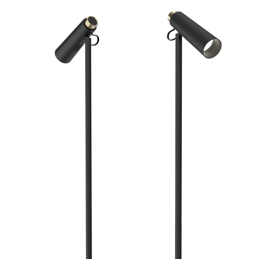 LED Prigušiva podna lampa TIT LED/6W/230V crno