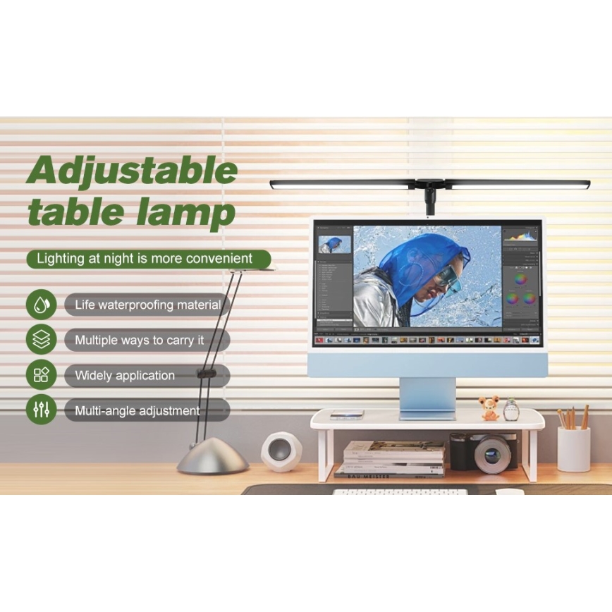 LED Fleksibilno prigušivo osvetljenje za monitor OFFICE LED/24W/230V 2700-6300K CRI 95