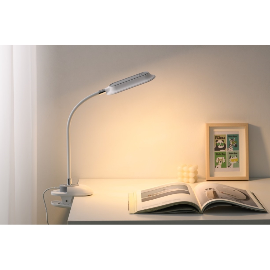 LED+CCT prigušiva stona lampa sa stezaljkom CLIP LED/7,5W/230V 3000/4200/5000K bela