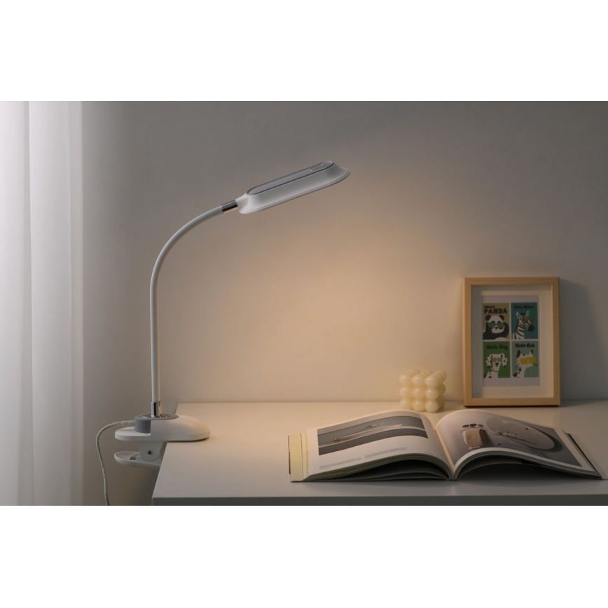 LED+CCT prigušiva stona lampa sa stezaljkom CLIP LED/7,5W/230V 3000/4200/5000K bela
