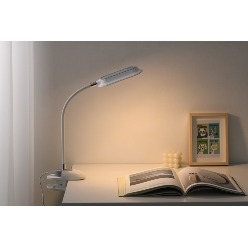 LED+CCT prigušiva stona lampa sa stezaljkom CLIP LED/7,5W/230V 3000/4200/5000K bela