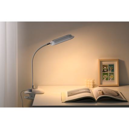 LED+CCT prigušiva stona lampa sa stezaljkom CLIP LED/7,5W/230V 3000/4200/5000K bela