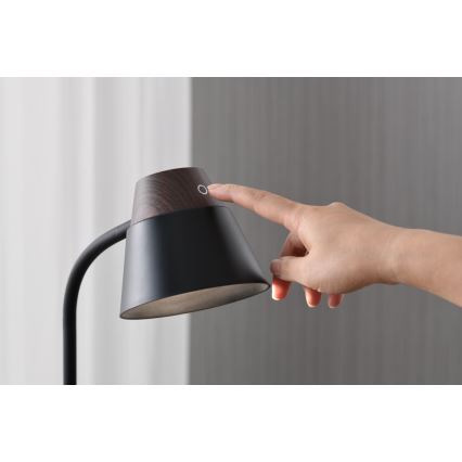 LED+CCT stona lampa, prigušiva, sa bežičnim QI punjenjem IDEAL LED/8W/230V 2700/4000/5000K braon