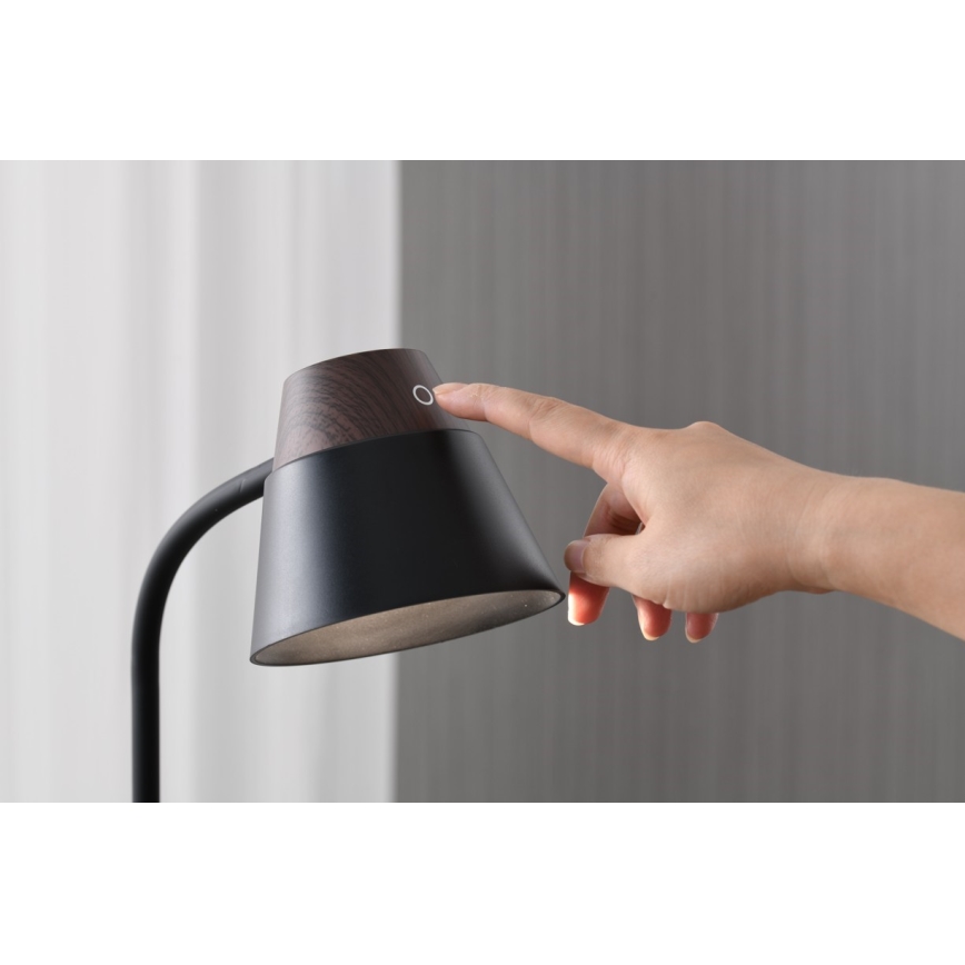 LED+CCT stona lampa, prigušiva, sa bežičnim QI punjenjem IDEAL LED/8W/230V 2700/4000/5000K braon