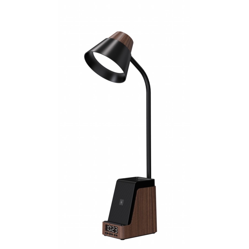 LED+CCT stona lampa, prigušiva, sa bežičnim QI punjenjem IDEAL LED/8W/230V 2700/4000/5000K braon