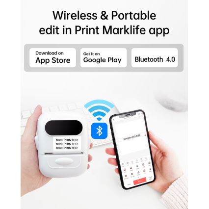 Digitalni štampač nalepnica USB-C + 3x samolepljive etikete