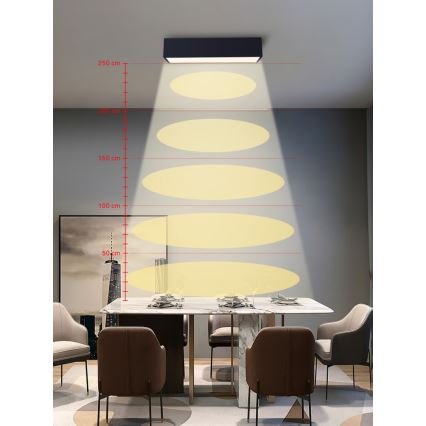 Immax NEO 07074-60 - LED Prigušiva plafonjera CANTO LED/34W/230V crno Tuya + Daljinski upravljač